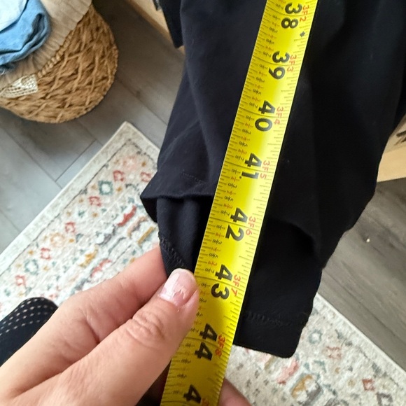 Eileen Fisher Black Sleeveless Cotton and Spandex Cropped V Neck Jumpsuit - Picture 8 of 13